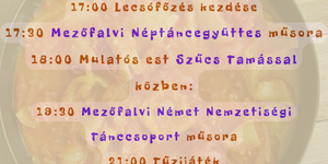 Mezőfalvi Lecsófesztivál 2025. Mezőfalvi Nyári Esti Ízek és Zene