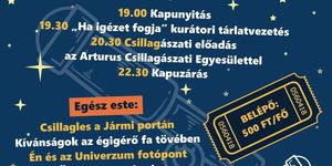 Csillagos éjszaka 2025 Nyíregyháza. Égi jelek, földti titkok éjszakája a Sóstói Múzeumfaluban