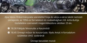 Városi ünnepség Ajkán az 1956-os forradalom és szabadságharc évfordulóján