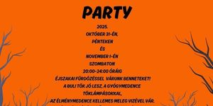 Halloween éjszakai fürdő programok 2025