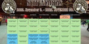 Korcsolyapálya Békéscsaba 2025. Jégpálya a Csabai Rendezvénypajtában