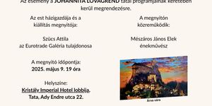 Kiállítás Tata 2025. Papp Gábor festőművész kiállítása a Kristály Imperial Hotelben