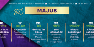 Kovács Pál Művelődési Központ programok 2025 Tiszafüred