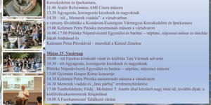 Tatai programok 2025. Fesztiválok, rendezvények, események, jeles napok, ünnepek