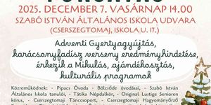 Advent Cserszegtomaj 2025. Adventi Forgatag