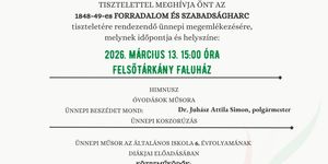 2026. március 15. Felsőtárkány - Ünnepi megemlékezés