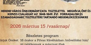 2026. március 15. Herend - Fáklyás felvonulás és megemlékezés az 1848/49-es forradalom és szabadságharc tiszteletére