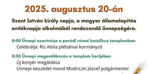 Parád 2025. augusztus 20. Szent István-napi ünnepség