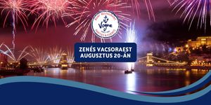 Exkluzív vacsora Budapesten 2025. augusztus 20-án, nézze a tűzijátékot a Vogue Álló Étteremhajóról!