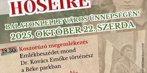 2025. október 23. Balatonlelle. Ünnepi megemlékezés és fáklyás felvonulás