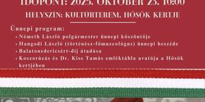 2025. október 23. Balatonederics. Ünnepi megemlékezés