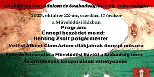 2025. október 23. Alsóörs. Megemlékezés az 1956-os forradalom és szabadságharc évfordulóján