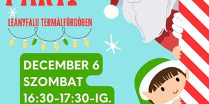 Mikulás program Leányfalu 2025. Mikulás Parti a Termálfürdőben