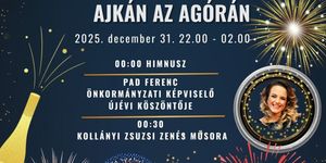 Szilveszter Ajka 2025. Szabadtéri szilveszter az Agórán