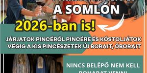 Pünkösd nyitott pincék 2026. Vár a Somló!