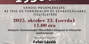 2025. október 23. Celldömölk. Városi megemlékezés