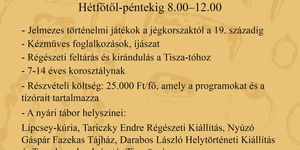 Tiszafüred múzeum programok 2025. Események, rendezvények
