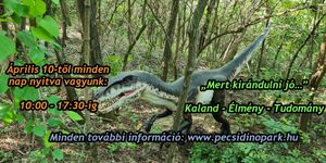 Dinó Park Pécsen a festői Malomvölgyben, egy szuper program az egész családnak játékokkal kicsiknek és nagyoknak!