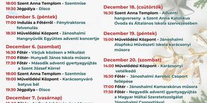 Advent Jánoshalma 2025
