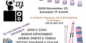 Hütte party 2025 Mór. Egy kellemes téli parti az Öreg Prés Butikhotelben 