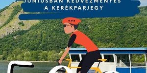 Kedvezményes kerékpárjegy 2025. A hajózás élménye egy kalandos bringa túrával 