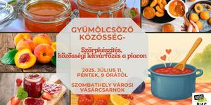 Szörpkészítés 2025. Ismerje meg hogyan lészül a szörp, várjuk közösségi programunkra a piacon