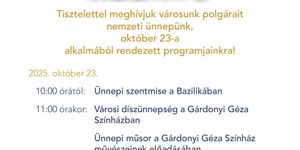 2025. október 23. Diszünnepség Eger.