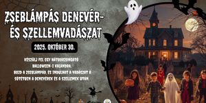 Halloween túra 2025 Balatonlelle. Zseblámpás denevér- és szellemvadászat