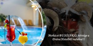 Busójárás hétvége Harkányban 2026. Kiránduljon át Mohácsra, lakjon nálunk a Dráva Hotelben!