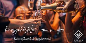 Pezsgőkóstoló Budapest 2026 ARAZ Étterem