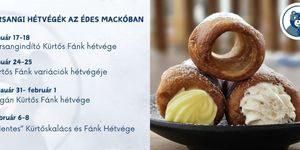 Farsangi fánk napok 2026 Budapest. Kürtős fánk kóstoló az Édes Mackó kürtőskalács-cukrászdában