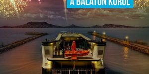Balatonboglár 2025. augusztus 20. Tűzijátéknéző   sétahajó 2025. augusztus 19-én