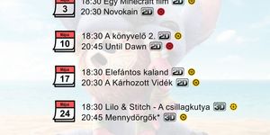 Poroszló mozi 2025. Filmvetítések a Tisza-tavi Ökocentrumban