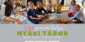 Zenei tábor 2022 Pécs. Nyári napközis tábor 3-7 éveseknek Novák-Szabó Lívia zenetanár vezetésével