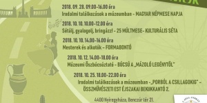 Múzeumok Őszi Fesztiválja Nyíregyházán 2018. Programok a Jósa András Múzeumban Múzeumok Őszi Fesztiválja Nyíregyházán 2018. Programok a Jósa András Múzeumban