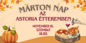 Márton-napi mulatság Balatonfüred 2023. Márton-napi hagyományőrző svédasztalos élőzenés büfévacsora