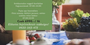 Sunday Brunch & Spa 2023 Mór. Várjuk minden vasárnap az Öreg Prés Butikhotelben