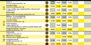 Komáromi moziműsor 2023
