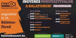 BalatONkoncert 2025. Ingyenes balatoni minifesztivál koncertek