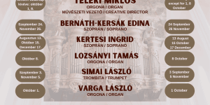 Budapesti orgonakoncertek 2023. Majestic Sounds orgonakoncertek a Belvárosi Szent Mihály templomban