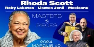Masters & Pieces koncert 2024. Rhoda Scott & Roby Lakatos & Lisztes Jenő & Mexicanu