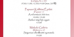 Tárlatvezetés Miskolcon október 23-án a Herman Ottó Múzeum - Miskolci Galéria kiállítóhelyein Tárlatvezetés Miskolcon október 23-án a Herman Ottó Múzeum - Miskolci Galéria kiállítóhelyein