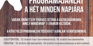 7 Vezér Történelmi Kalandpark és Garabonciás Farm programok, események 2018 7 Vezér Történelmi Kalandpark és Garabonciás Farm programok, események 2018