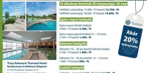 Tisza-tó wellness, kedvezményes wellness belépők tiszafüredieknek a Balneum Spa-ba Tisza-tó wellness, kedvezményes wellness belépők tiszafüredieknek a Balneum Spa-ba