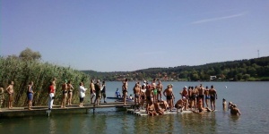Pécsi-tó átúszás. OrfűFitt át- és körbeúszás 2023