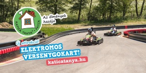 Elektromos verseny gokartpálya a Katica Tanya Élményközpontban