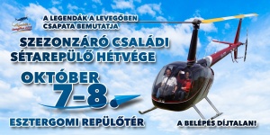 Repülőnap Esztergom 2023. Szezonzáró Családi Sétarepülő hétvége
