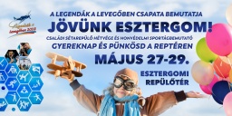 Repülőnap Esztergom 2023. Családi sétarepülő hétvége, gyereknap és pünkösd a reptéren