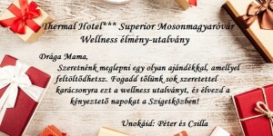 Gyógyfürdő ajándékutalvány a mosonmagyaróvári termálfürdőbe, szállással a Thermál Hotelben Gyógyfürdő ajándékutalvány a mosonmagyaróvári termálfürdőbe, szállással a Thermál Hotelben