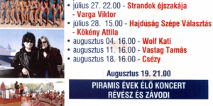 Hajdúszoboszló Strand koncertek, hazai popsztárok júliusban és augusztusban a strand színpadán Hajdúszoboszló Strand koncertek, hazai popsztárok júliusban és augusztusban a strand színpadán